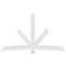 Ekena Millwork Alberta Architectural Grade PVC Gable Bracket, 108"W x 63"H x 4"D x 6"F, 14/12 Pitch GBP108X63X0406ALB00 - alternate 3